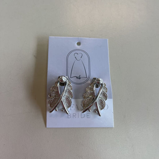 Vintage Silver Toned Clip On Earrings