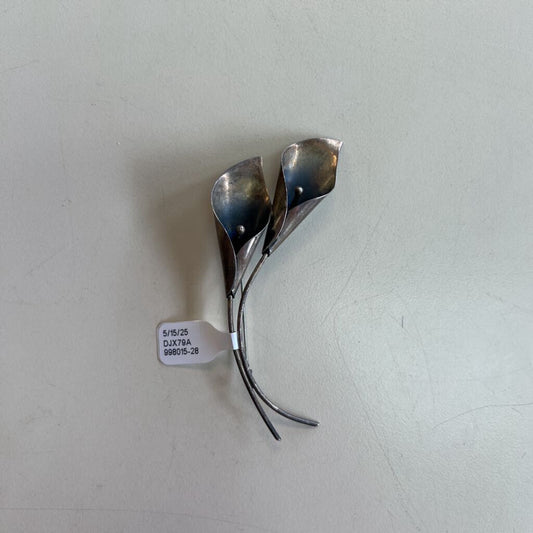 Vintage Double Calla Lilly Brooch