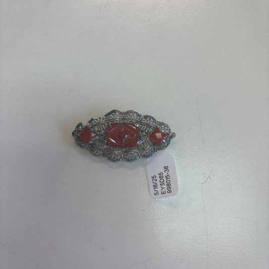 Vintage Art Deco Filigree Pin