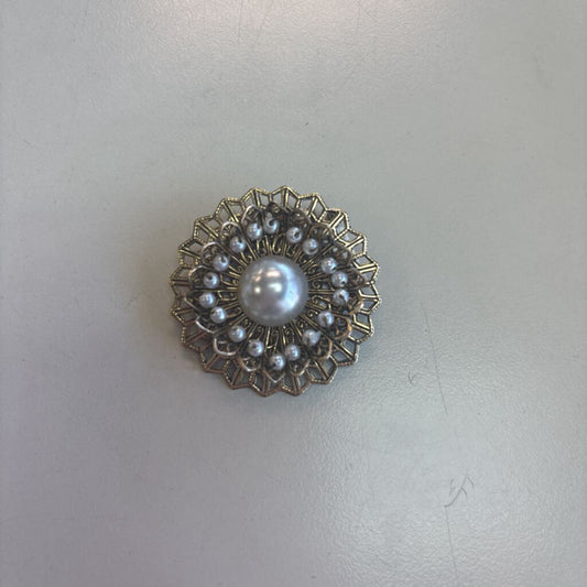 Vintage Pearl Filigree Brooch