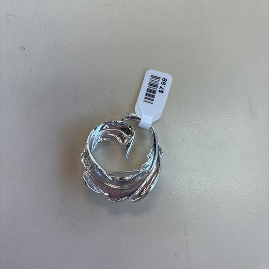 Vintage Silver Leaf Pin