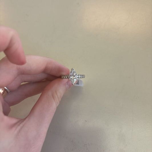 Vintage Sterling Silver Moissanite Ring
