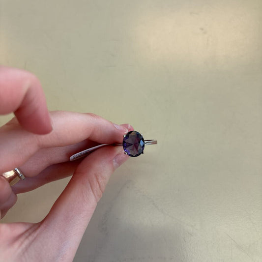 Vintage Sterling Silver Alexandrite Ring