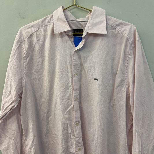 Lacoste Pink Long Sleeve Button Down Top 43