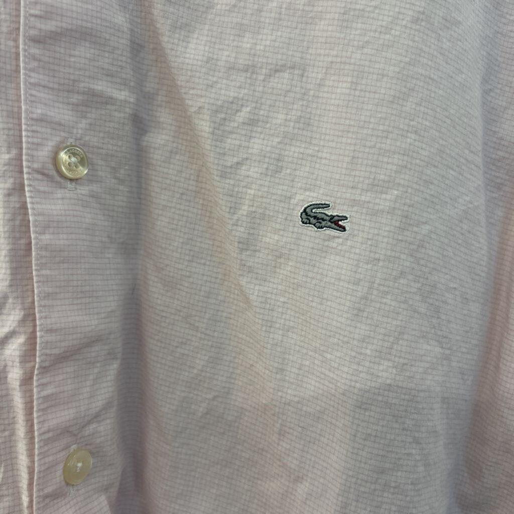 Lacoste Pink Long Sleeve Button Down Top 43