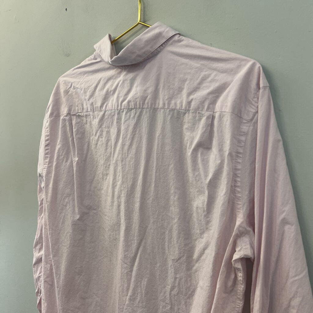 Lacoste Pink Long Sleeve Button Down Top 43