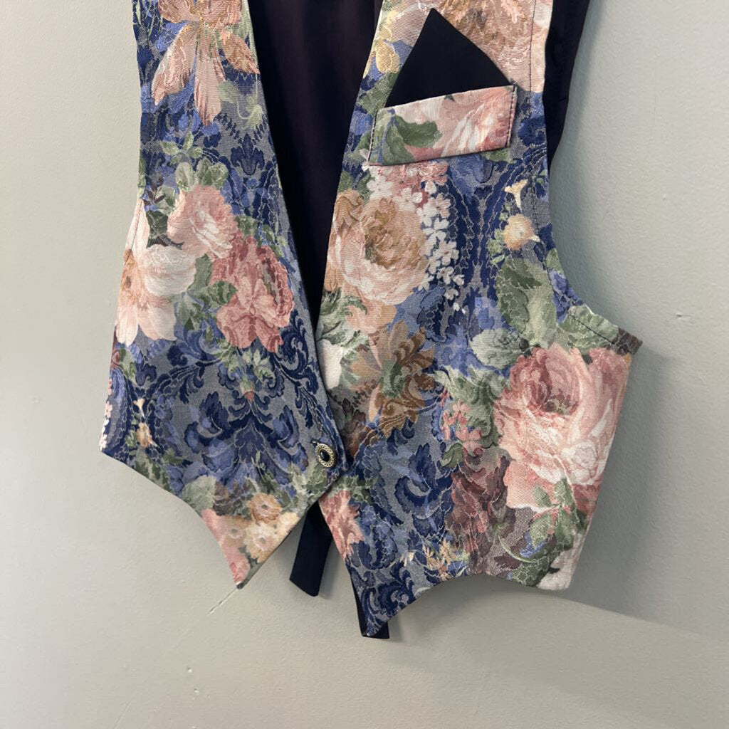 Vintage Justin Thyme LTD Purple/ Multi Tapestry Vest Top 12