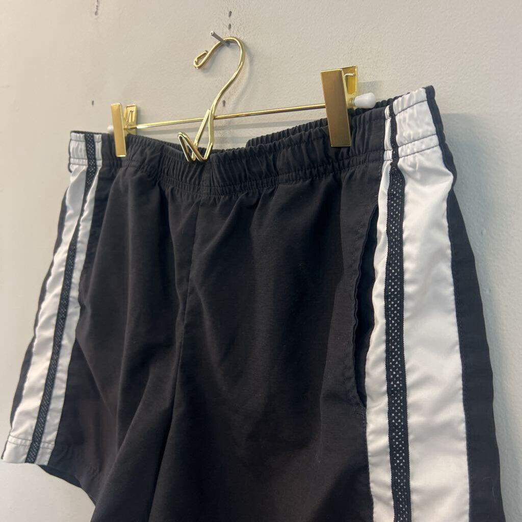 Nike Black/ White Long Athletic Shorts Large