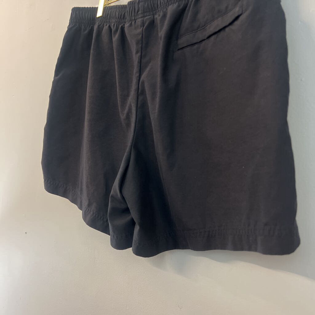 Nike Black/ White Long Athletic Shorts Large