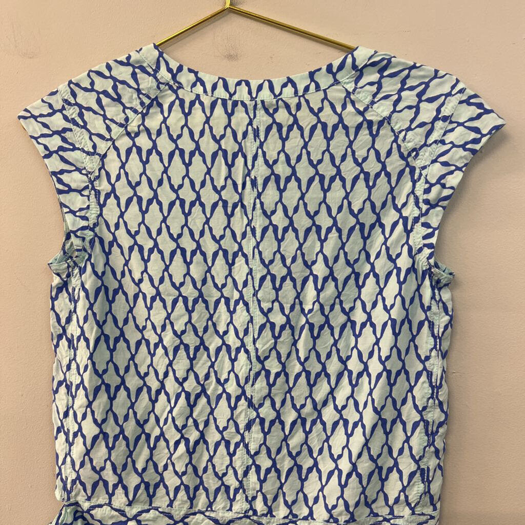 Vineyard Vines Blue Print Short Sleeve Top 00