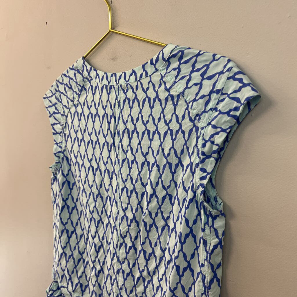 Vineyard Vines Blue Print Short Sleeve Top 00