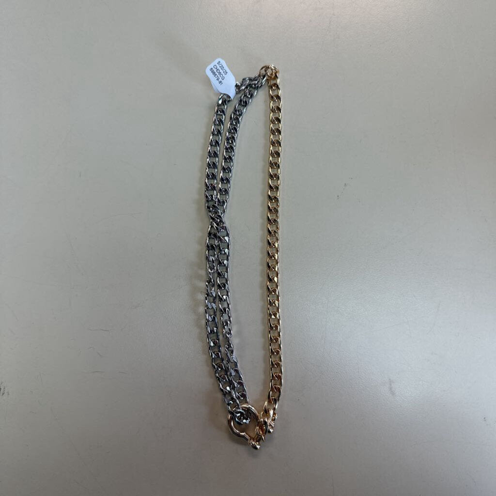 Silver/ Gold Chain Hook Closure Necklace