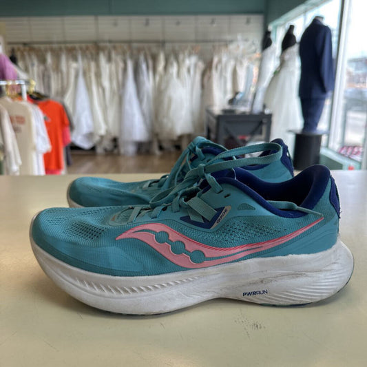 Saucony Blue/ Pink Guide 15 Running Sneakers 9