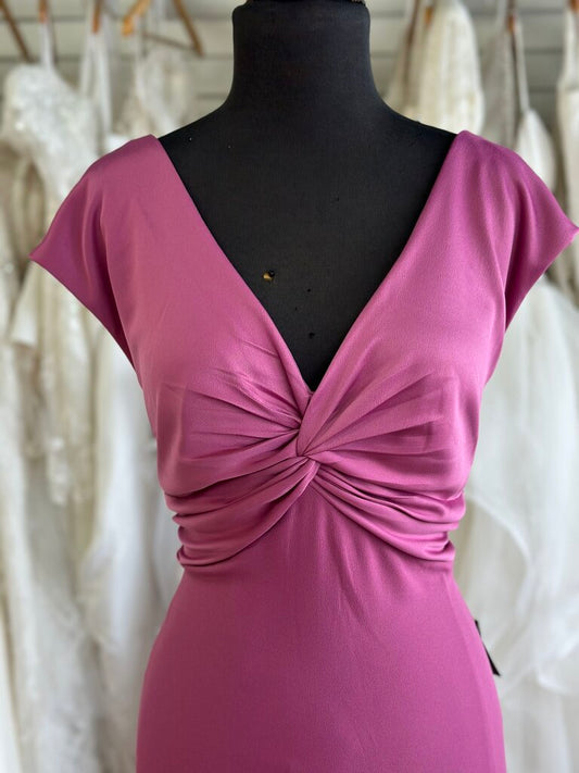 NWT Adrianna Papell Twist Front Cap Sleeve Dress 18