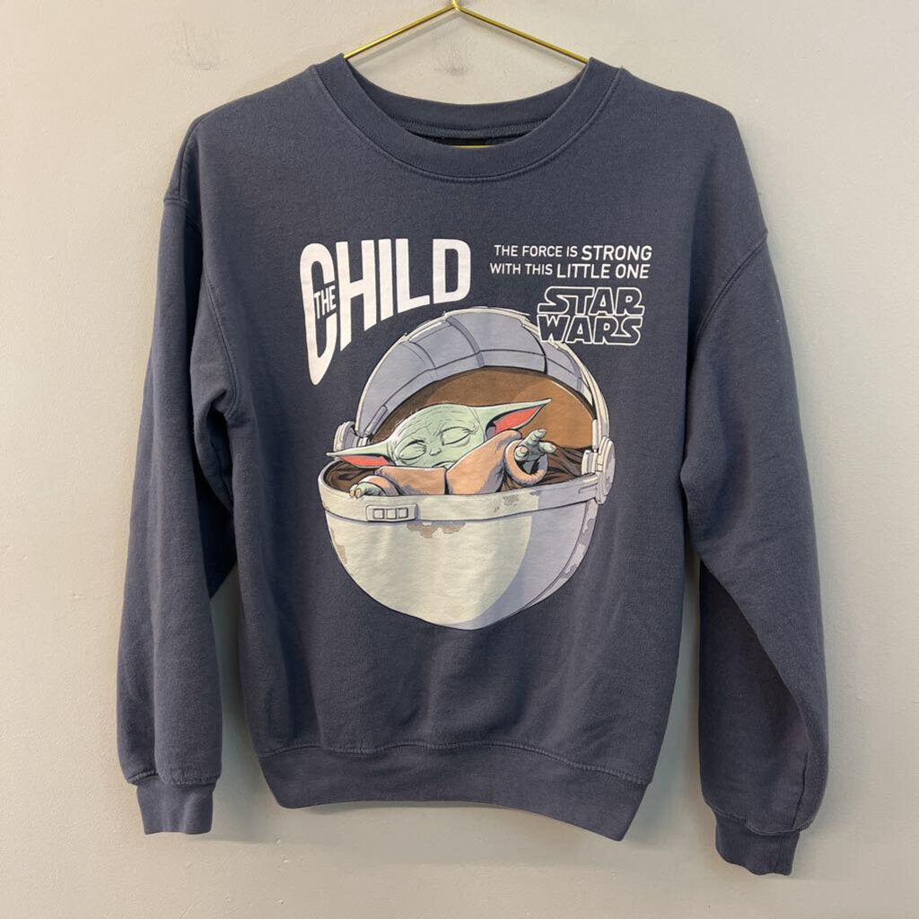 Star Wars Blue/ Multi The Child Long Sleeve Pullover Small