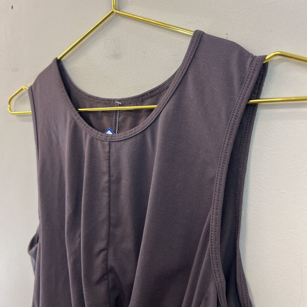 Fabletics Grey/ Black Cropped Tank Top Small