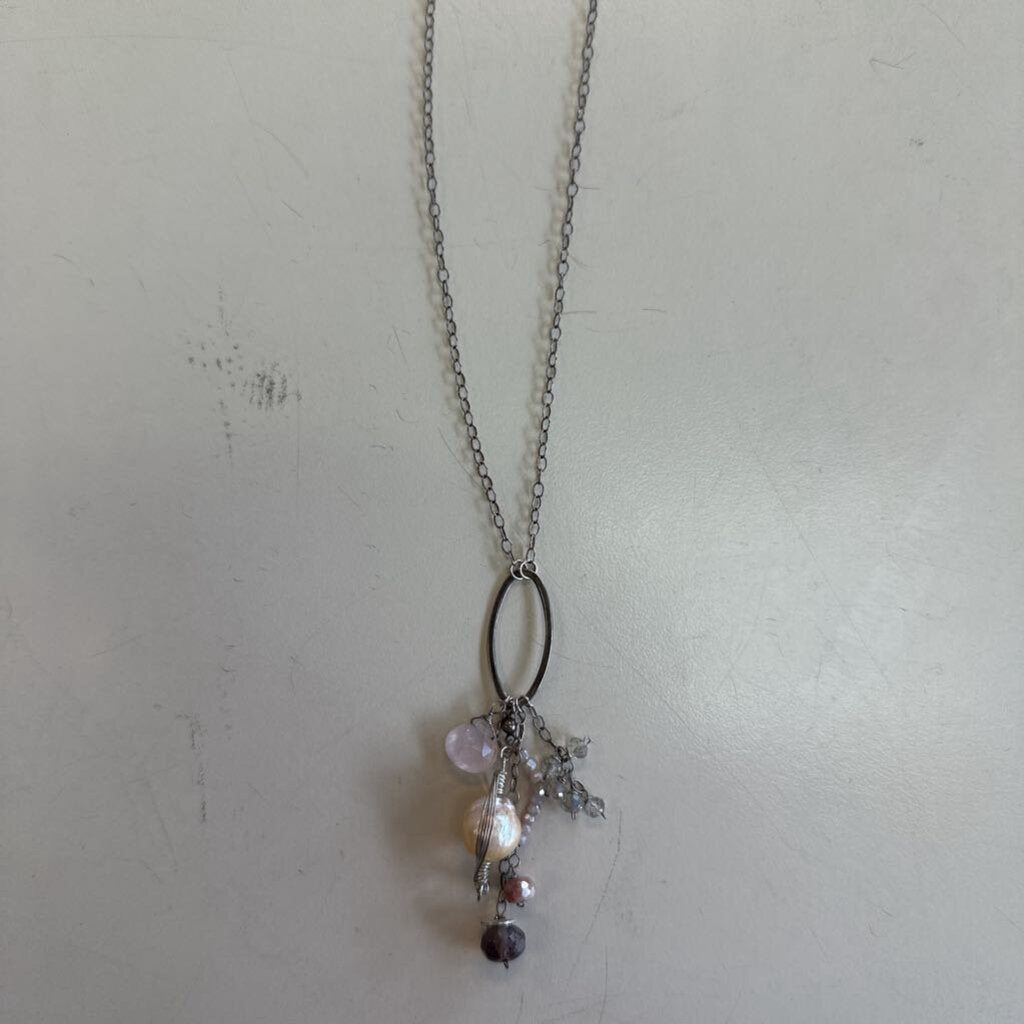 Anne Vaughan Pearl Dangle Necklace