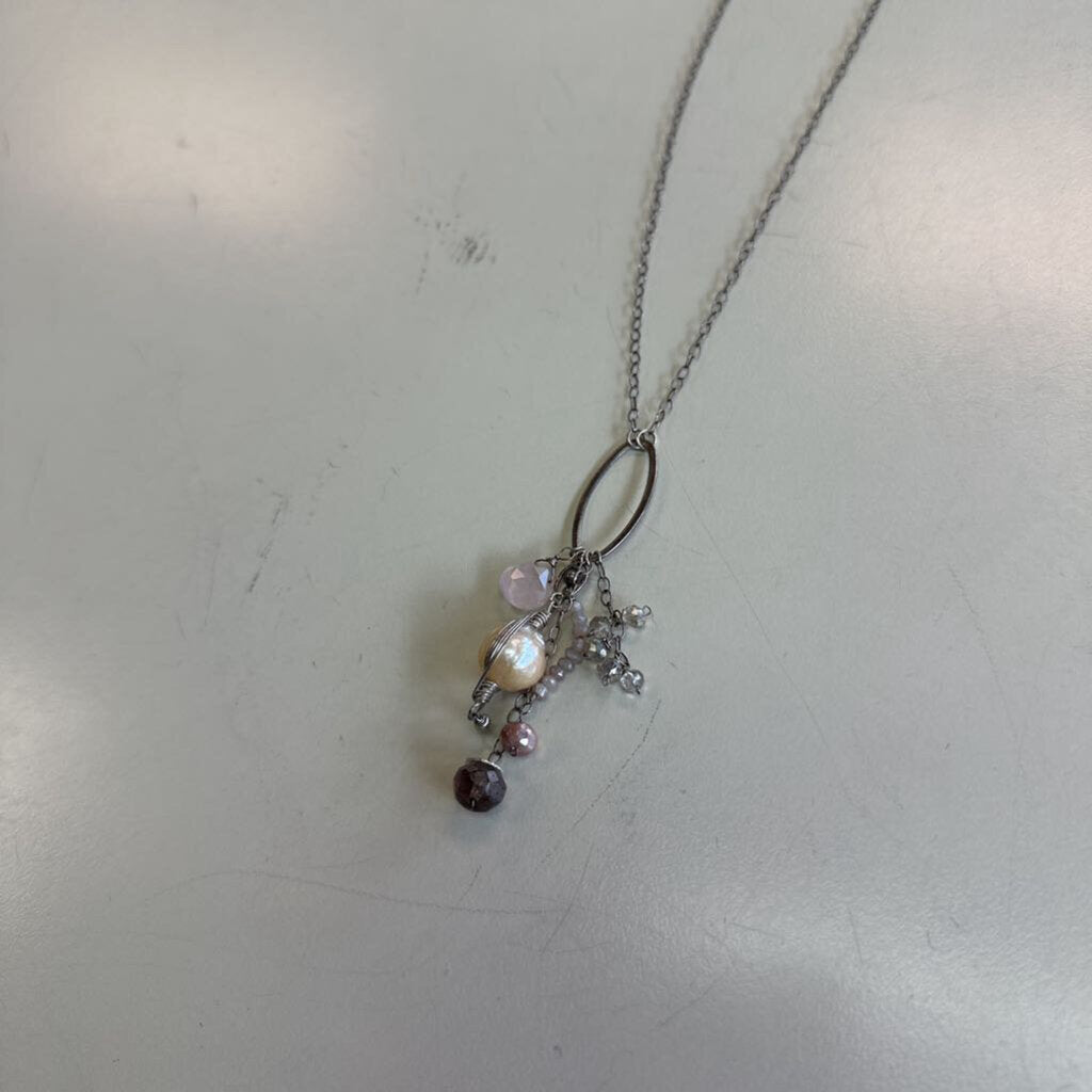 Anne Vaughan Pearl Dangle Necklace