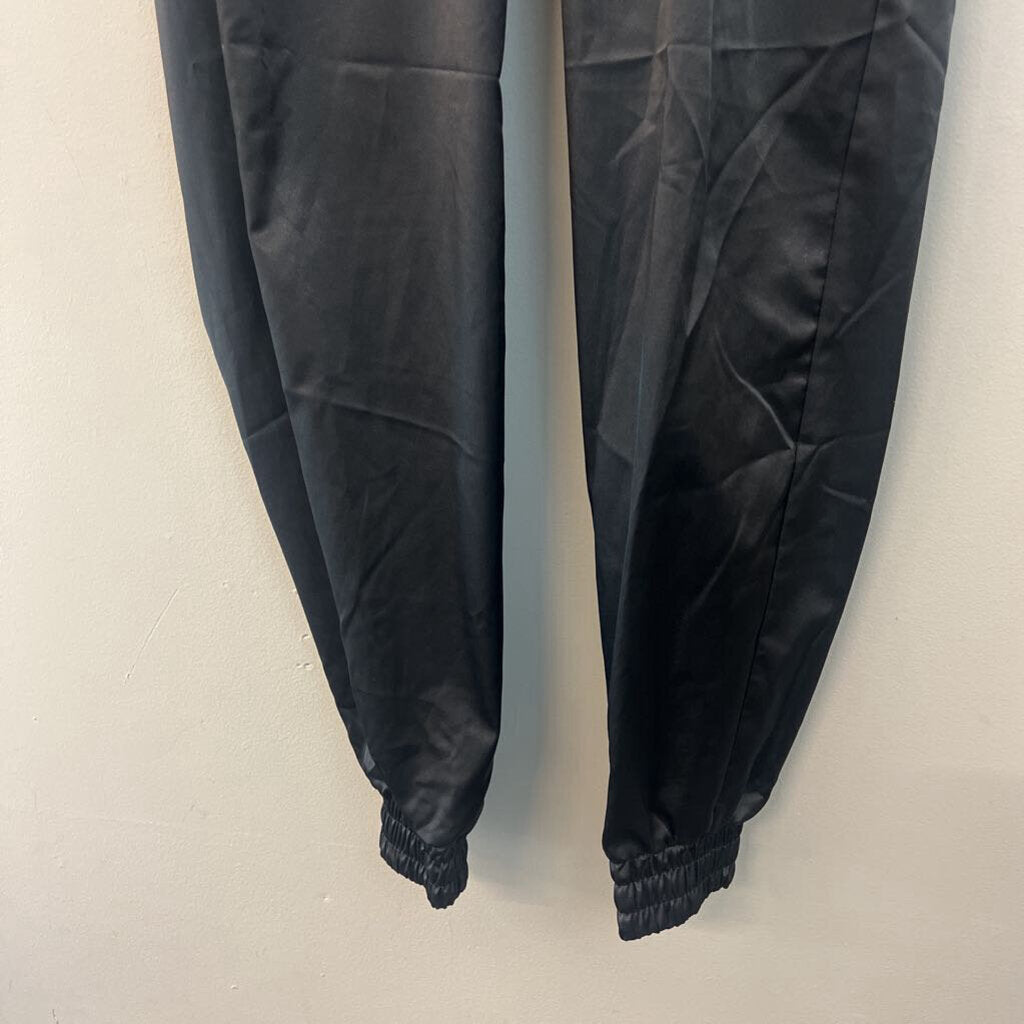 Nike Black Shiny Jogger Pants Small