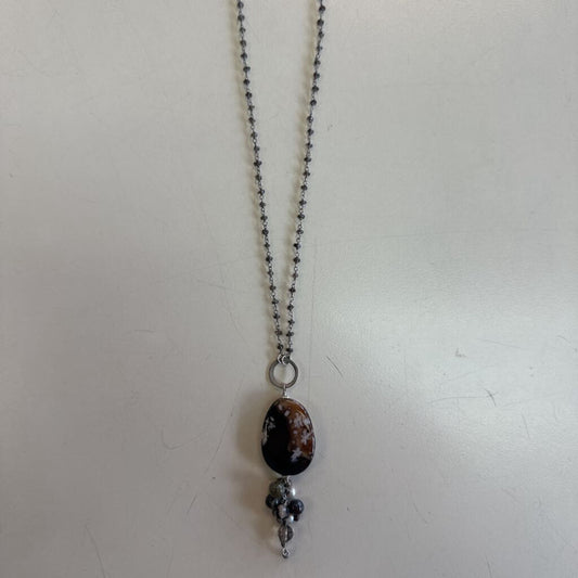 Anne Vaughan Brown Stone Necklace