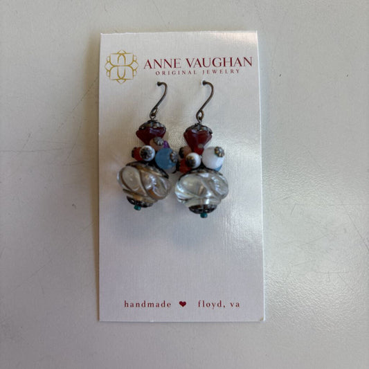 Anne Vaughan Beaded Cluster Earrings