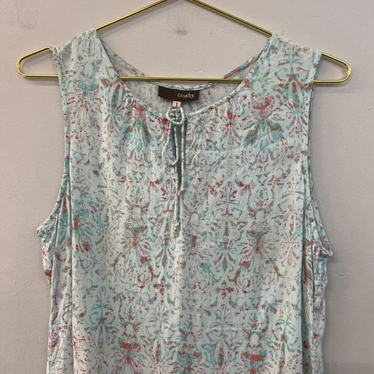 Crosby Blue/ Multi Print tank Top 1