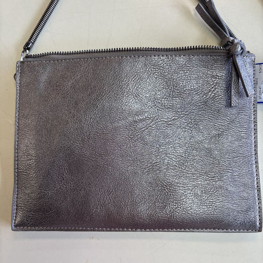 Metallic Silver Crossbody Purse