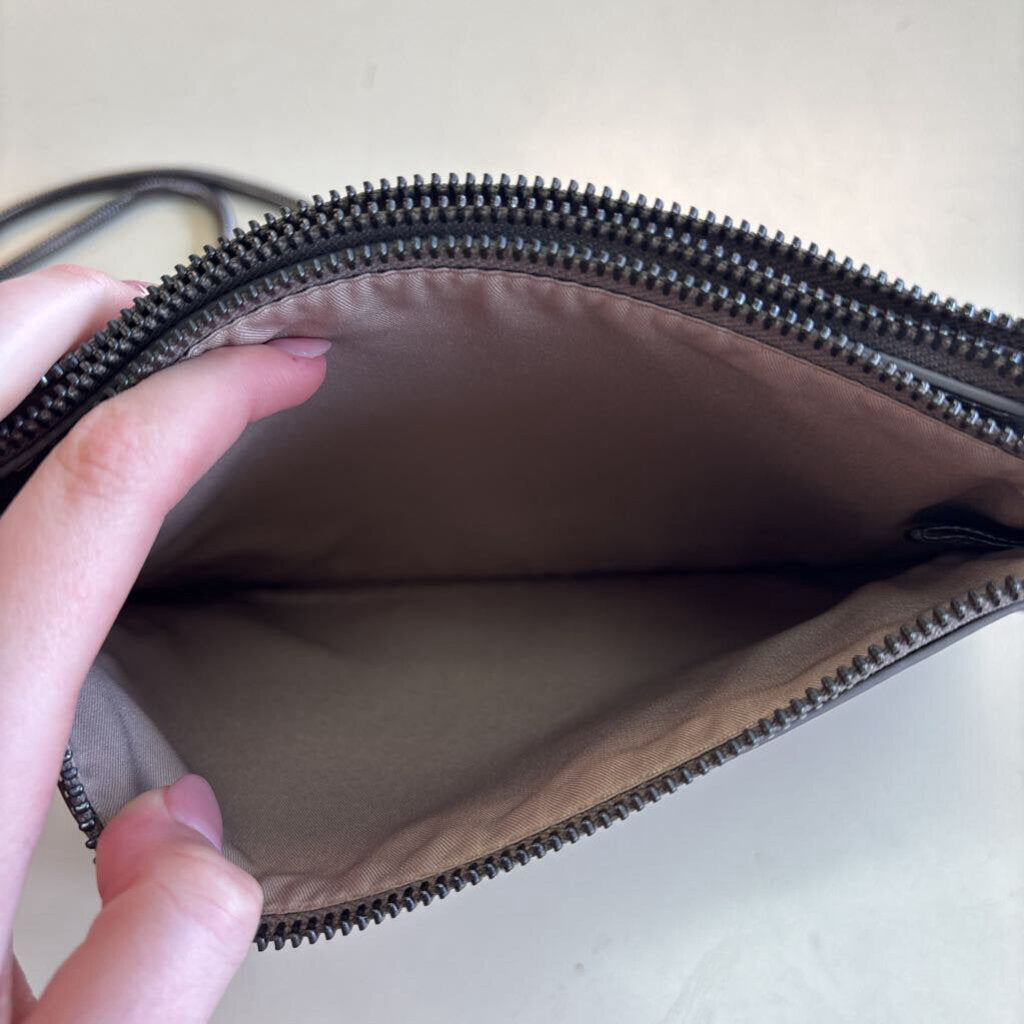 Metallic Silver Crossbody Purse