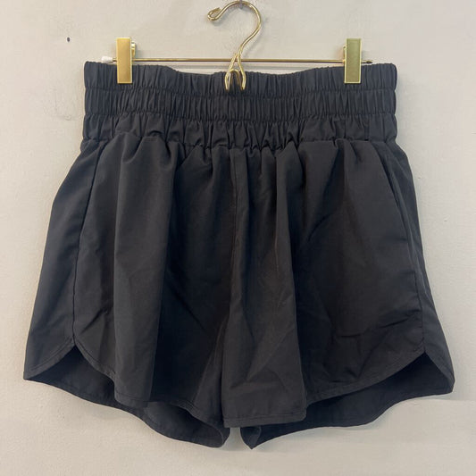 Black High Waisted Athletic Shorts Large