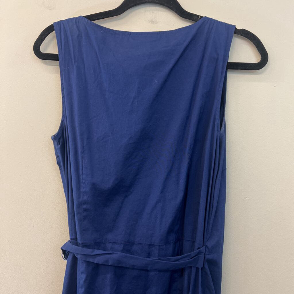 Loft Blue Sleeveless Wrap Dress 10
