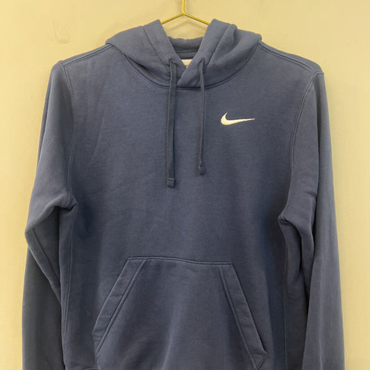 Nike Navy Long Sleeve Hooded Pullover Medium