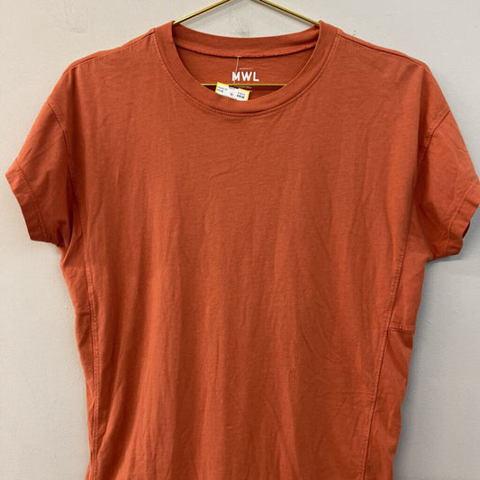 Madewell MWL Orange Short Sleeve Top Extra Small