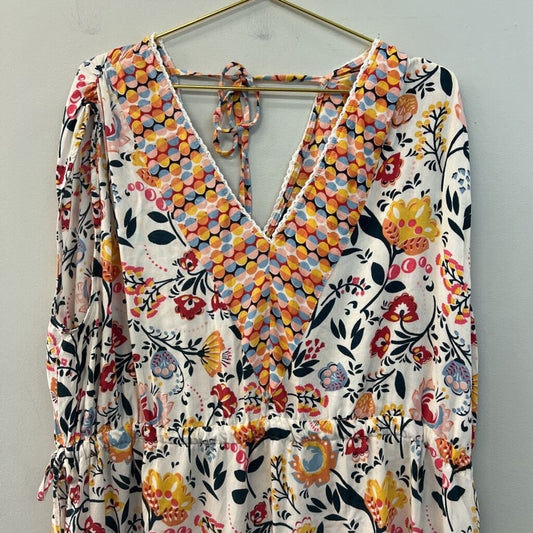 Angie Multi Printed Flowy Dress 2X