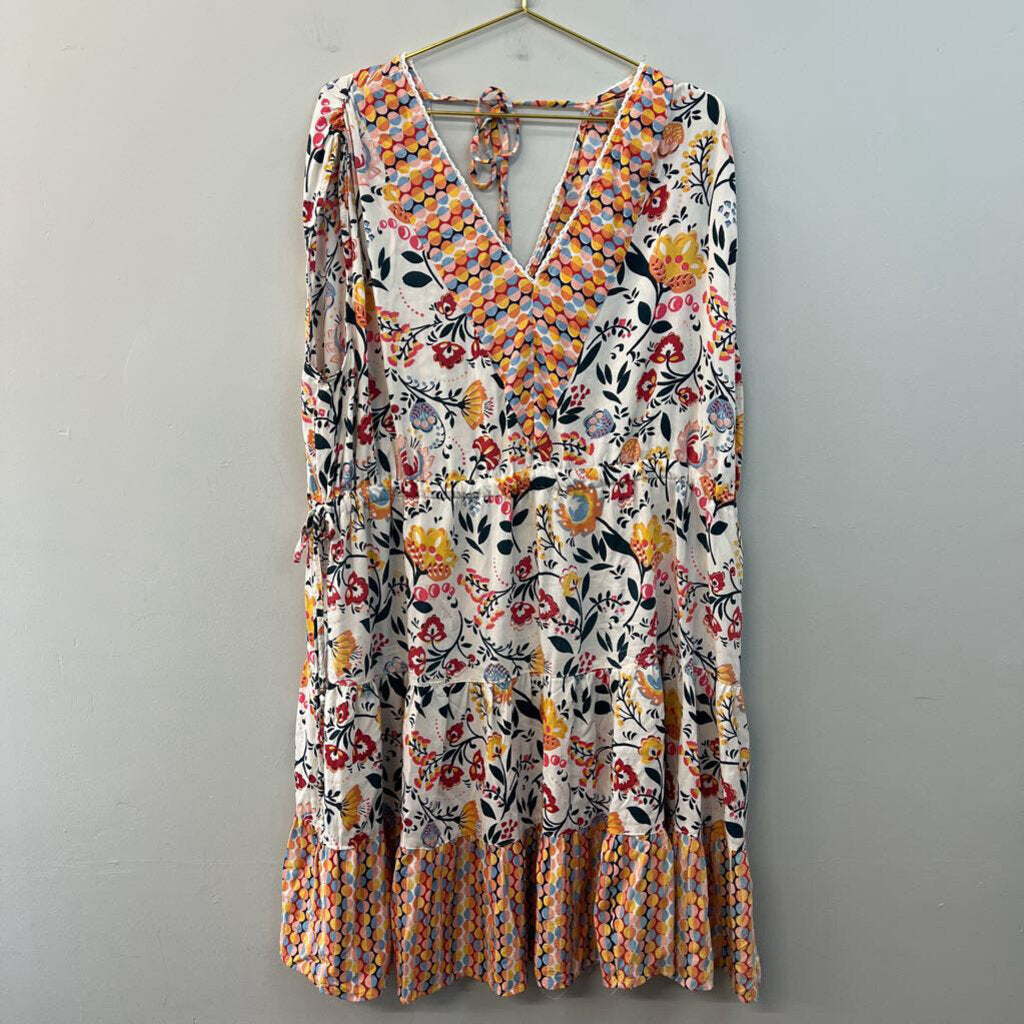Angie Multi Printed Flowy Dress 2X