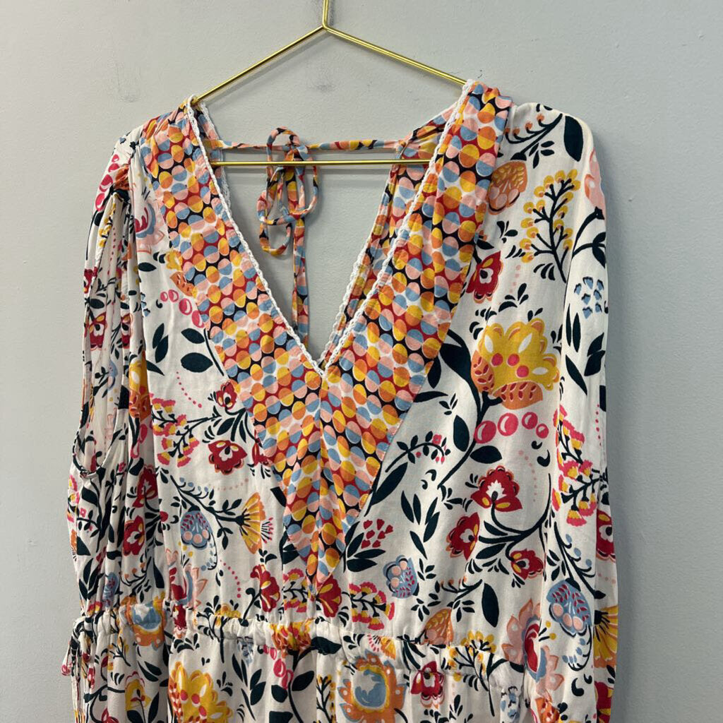 Angie Multi Printed Flowy Dress 2X