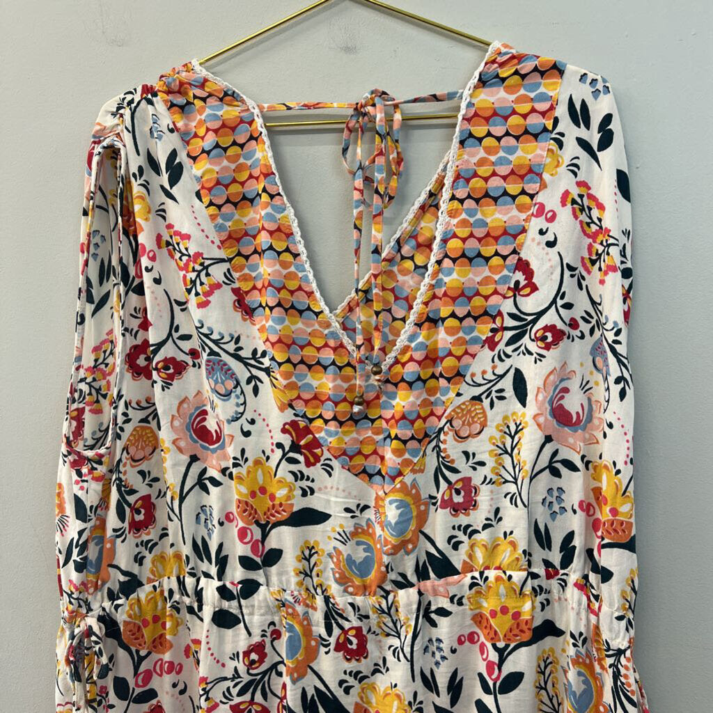 Angie Multi Printed Flowy Dress 2X