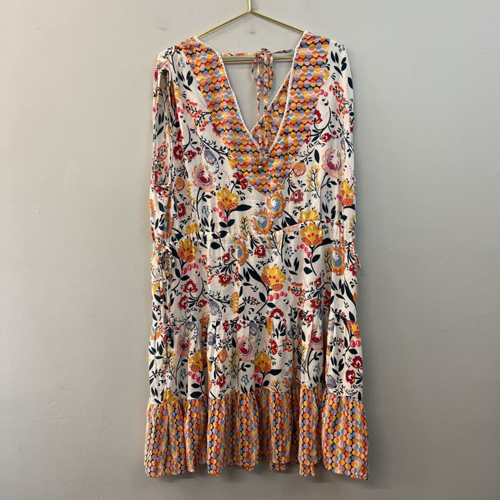 Angie Multi Printed Flowy Dress 2X