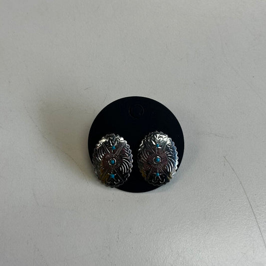 Silver Western Style Earrings