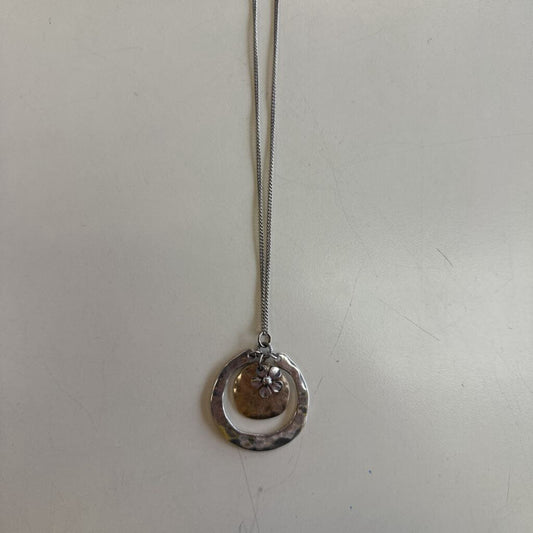 Silver Long Pendant Necklace