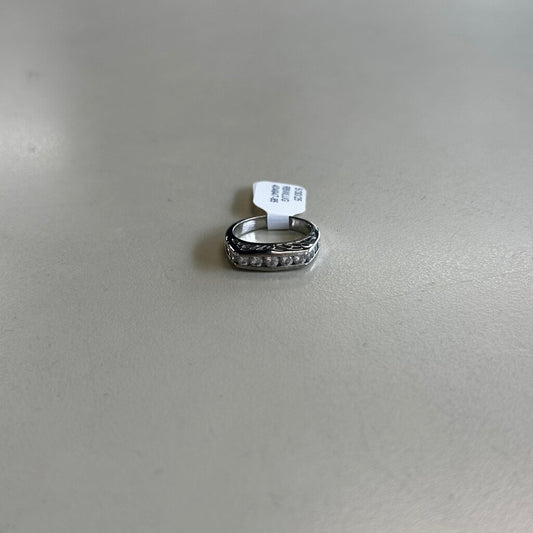 Vintage CZ Stone Band Ring 7