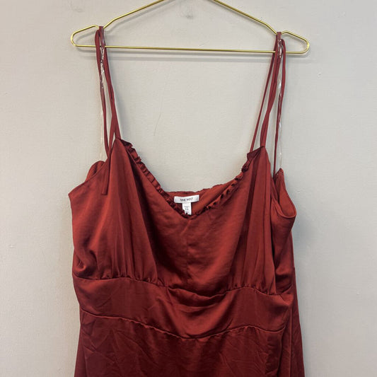 Nine West Burnt Orange Silky Dress 5X