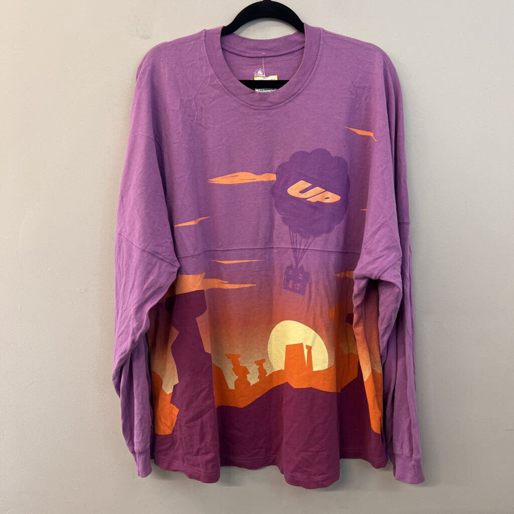 Disney Purple/ Multi Long Sleeve Up Spirit Jersey Extra Large