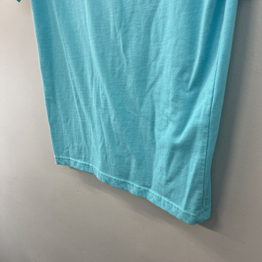 Izod Blue Surf Shop Short Sleeve Graphic Tee Small