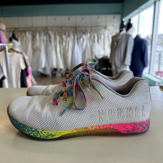 No Bull White/ Multi Neon Super Fabric Sneakers 10