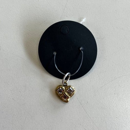 Waxing Poetic Dangle Heart Charm