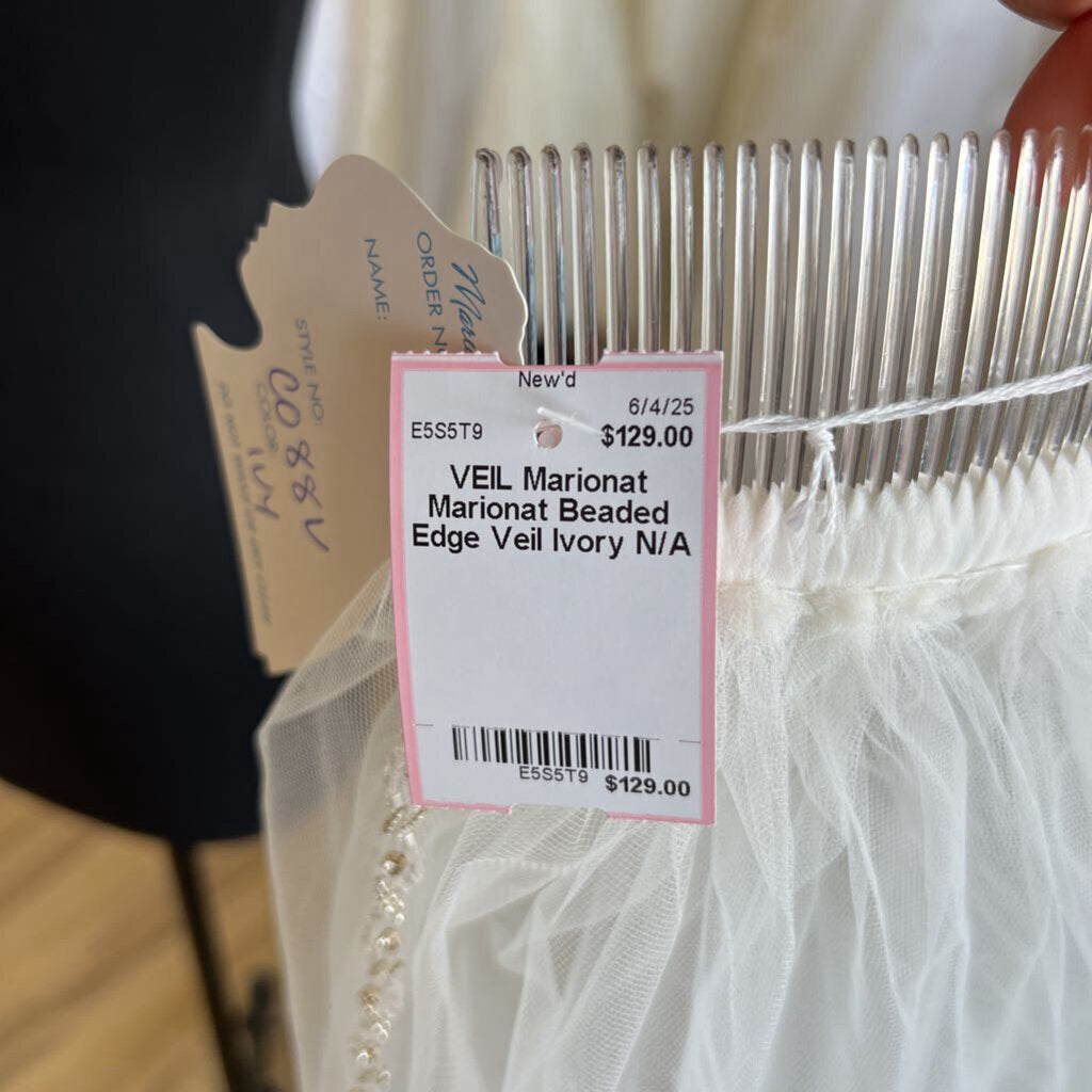 Marionat Beaded Edge Veil