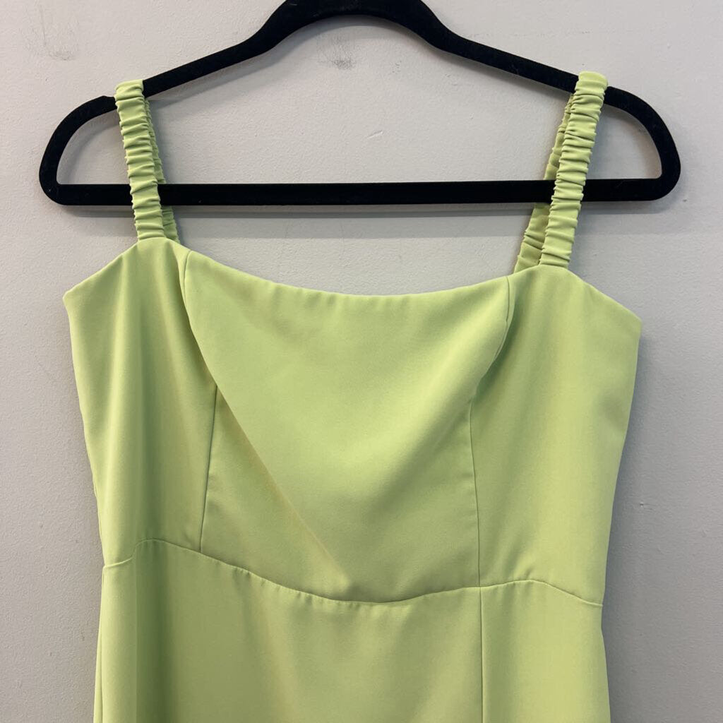 Amanda Uprichard Green Mileena Midi Dress Large