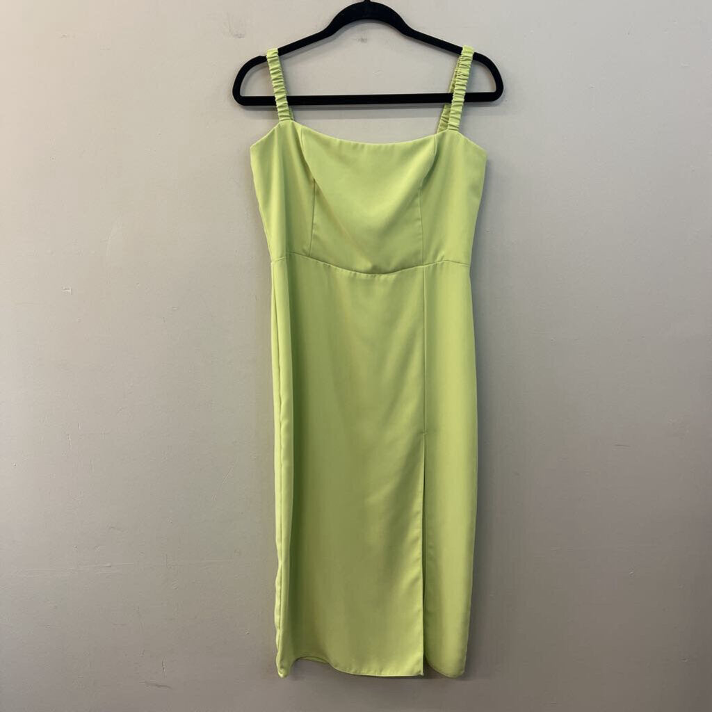 Amanda Uprichard Green Mileena Midi Dress Large