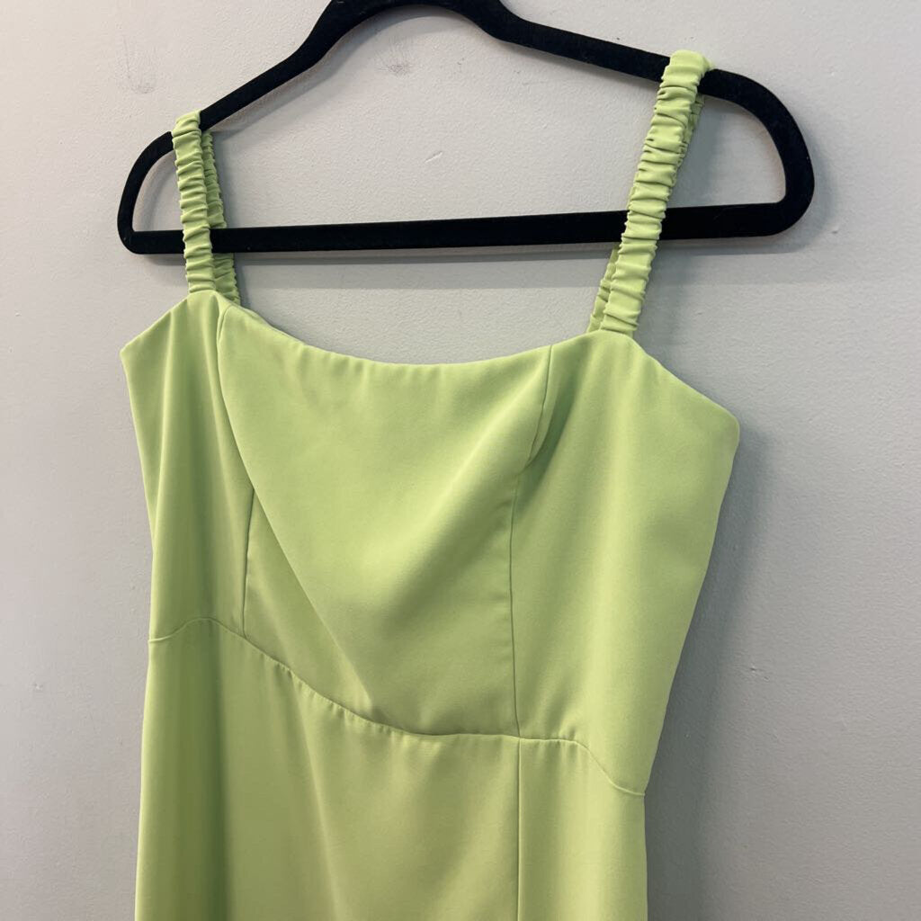 Amanda Uprichard Green Mileena Midi Dress Large