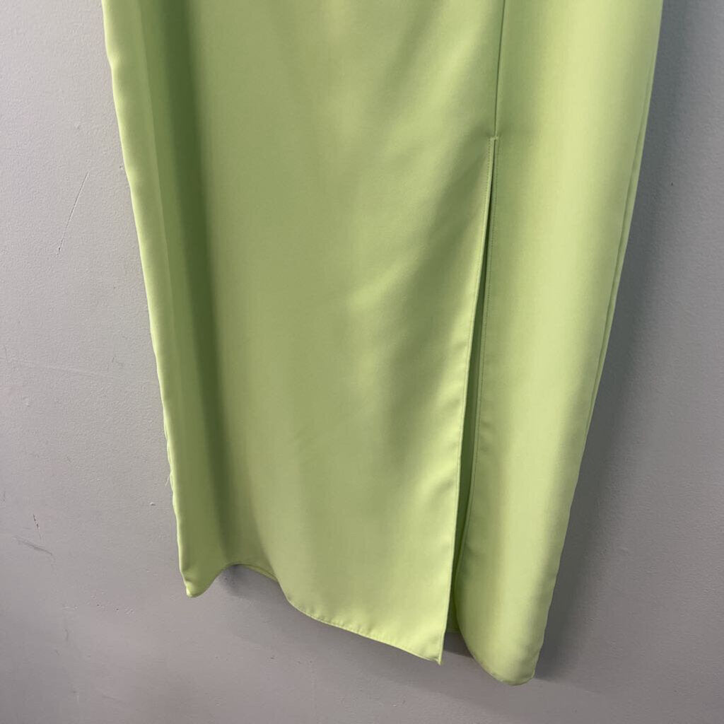 Amanda Uprichard Green Mileena Midi Dress Large